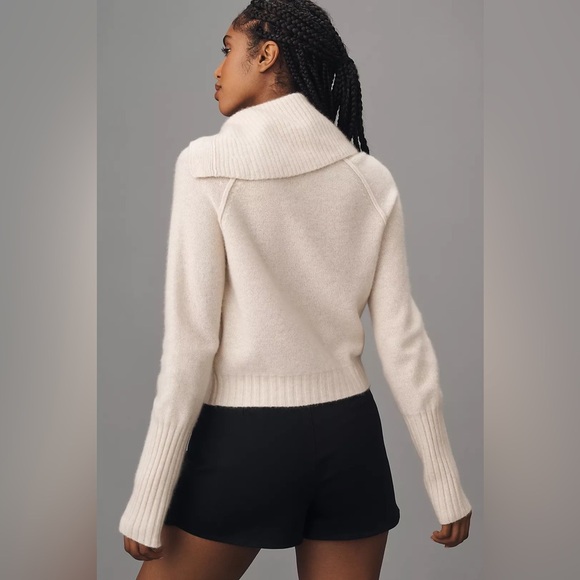 NWT! Anthropologie Pilcro Asymmetric Button Cashmere Cardigan Sweater - XS 🏈 - Picture 3 of 13